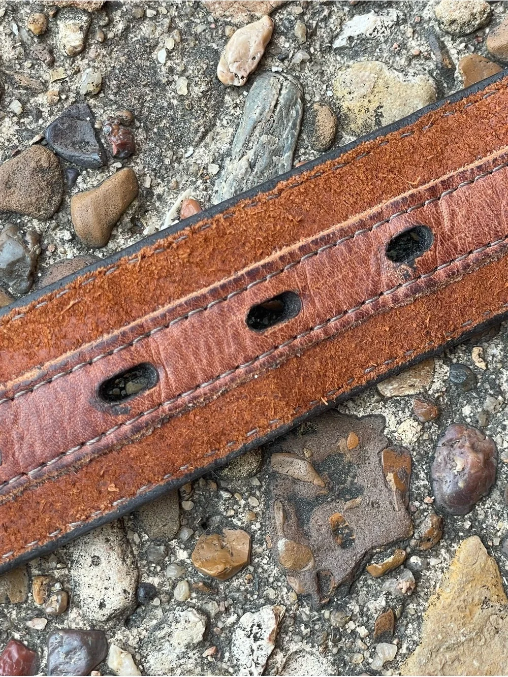 3D Belt Company Western Distressed Brown Leather Belt Men’s Size 36 Cowboy 1029